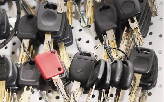Key replacement locksmith illustration